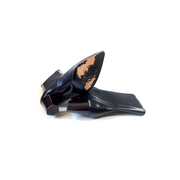Jil sander chelsea - Gem JIL SANDER Boots 38 Womens Black Leather Heeled Chelsea Boots *LOVELY* 8